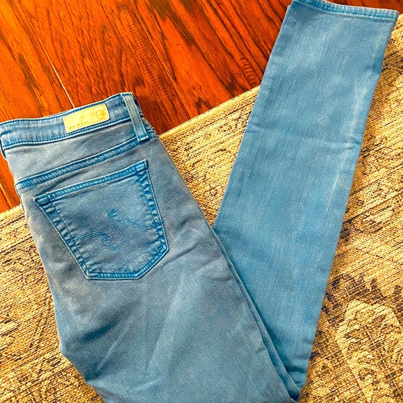AG Adriano Goldschmied Turquoise Skinny Jeans - Picture 7 of 10